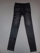 SLIM JEGGINGS NOIR AVEC