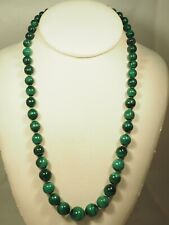 COLLIER MALACHITE VINTAGE NECKLACE