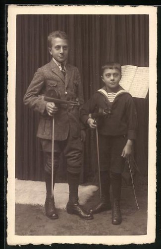 Carte postale deux - , garçons