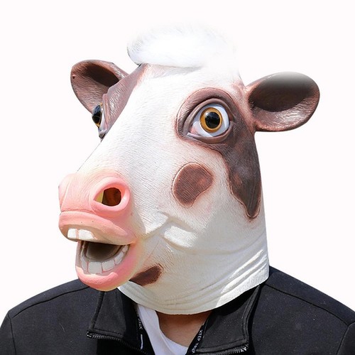 Masque vache halloween - masque, d'halloween