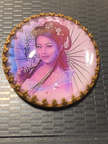 Rare magnifique bouton verre - rare,