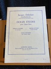 Jacques Delécluse 12 études pour Caisse-Claire partition éditions Leduc