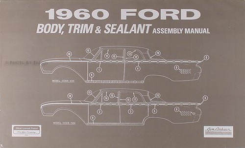 1960 ford corps intérieur - et,
