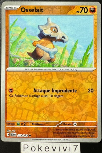 Carte pokemon osselait 072 142 - carte, 072/142