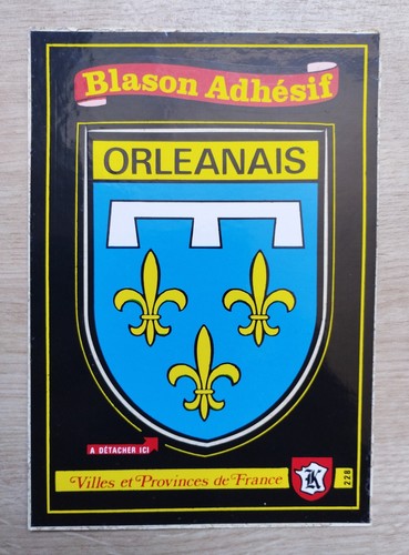 Carte postale blason adhésif - carte,