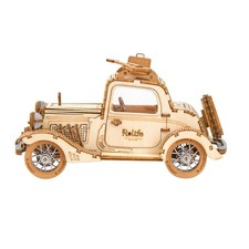 Rolife DIY Vintage Car Model 3D Puzzle Jouets en Bois pour Enfants Enfants...