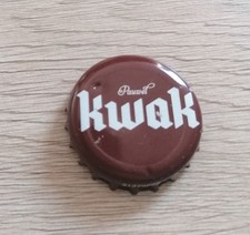 Capsule de bière belge KWAK  Pauwel marron et blanche grand format