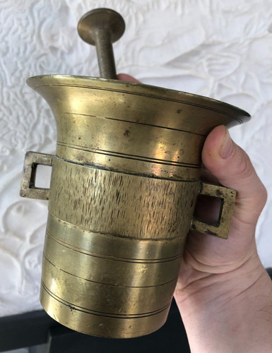 Ancien mortier pilon bronze - ancien,