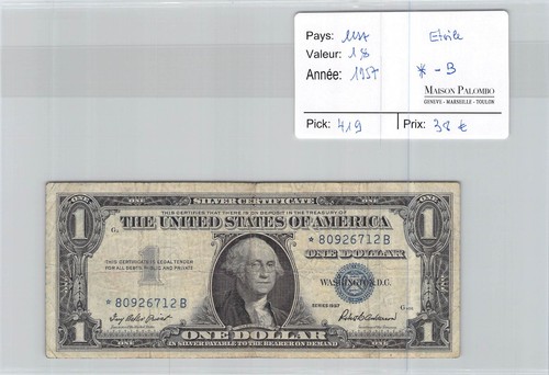 Billet usa dollar - dollar, 1957
