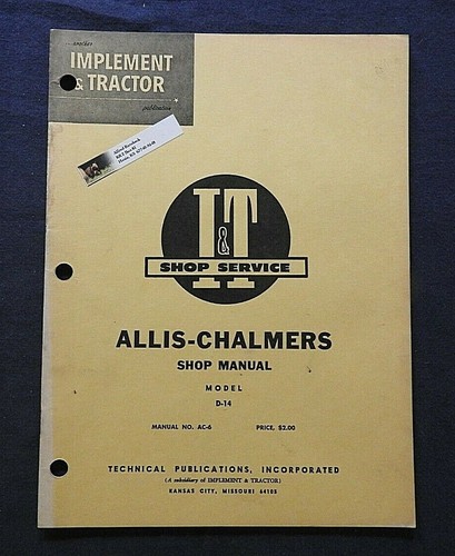 1958 allis chalmers 14 - 1958, d-14
