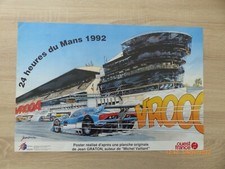 ANCIENNE AFFICHE ORIGINALE........"JEAN GRATON VROOOM "...24 HEURES DU MANS 1992