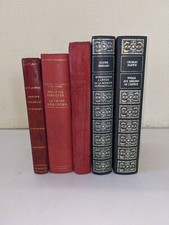 1 lot de 5 livres anciens de science vintage décoration 19/20ème)(Darwin,Cl Bern