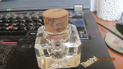 Ancien encrier verre x - ancien,