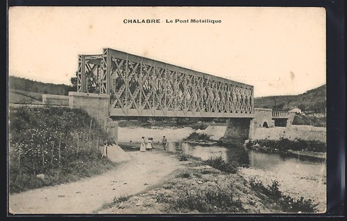 Cpa chalabre pont - cpa,