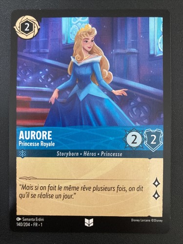 Carte disney lorcana aurore - carte,