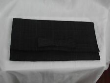 Pochette en sisal noir à