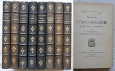 Série de 8 livres anciens (fin XIXème) sur l'art et l'archéologie