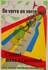 Affiche originale De verre en