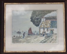AQUARELLE BRETONNE ENCADREE -
