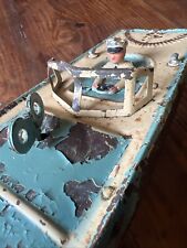 Jouet & Jeu Tole Peinte Bateau Vintage Nautique antique Toy