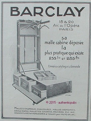 Publicite barclay malle - barclay,