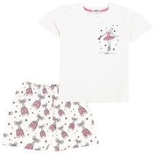Enfants Filles Dansant Fille Imprimer Pyjamas PJS Coton Shorts Set Vêtement Nuit