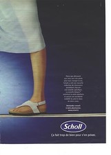 PUBLICITE ADVERTISING   2003  SCHOLL chaussures confort