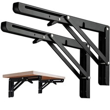Équerre Pliante 600mm, 2 supports de console pliants, support détagère pliabl...