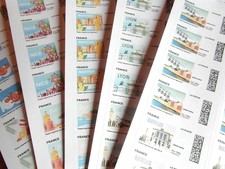 1 planche de 24 timbres france