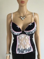 Guêpière blanche noire et