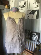 Blouse coton taupe . T L (V/GO/V)