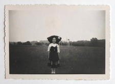 Petite alsacienne, fille déguisée, costume alsace - Photo ancienne snapshot