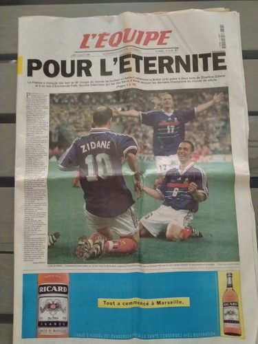 Journal equipe 13 juillet - journal, l'equipe