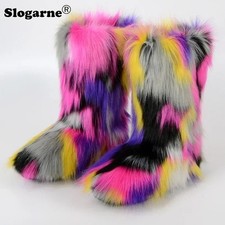 Bottes neige multicolores - de,