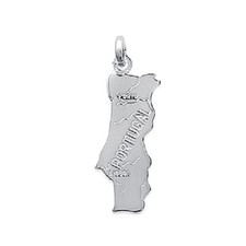 Pendentif Carte PORTUGAL En