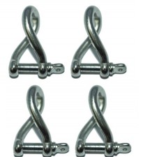 Manille Torse Axe Libre Ø4mm