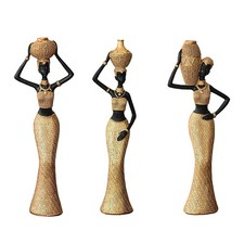 Figurine de femme africaine, décoration de table, cadeau pendaison