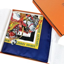 Foulard vintage en soie Hermes