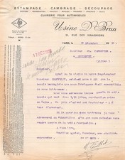 1950   USINE D. BRUN A PARIS - M. PANNETIER A COMMENTRY