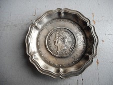 ancien vide poche publicitaire en étain Louis Philippe en tres bon etat