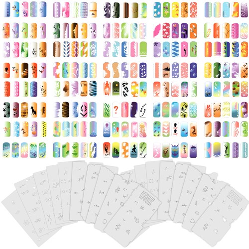300 airbrush nail art - 300, stencil