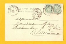 POULAINES (36) Musicien JOUEUR de VIELLE en 1902