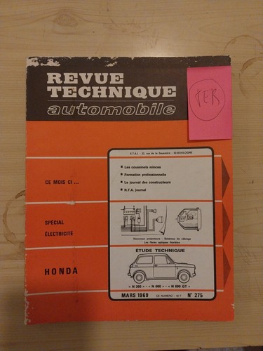 Revue technique honda 360 - n,