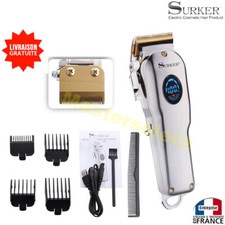 Tondeuse à cheveux sans fil avec écran indicateur de charge professionnel 