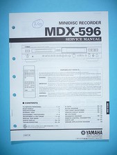 Service Manuelle pour Yamaha MDX-596, Original