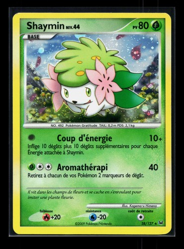 Carte pokémon shaymin - carte, 38/127