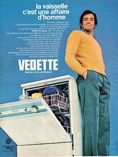 PUBLICITE ADVERTISING 035  1973  VEDETTE   lave-vaisselle