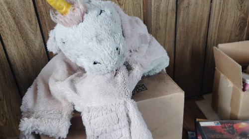 White unicorn pillow - unicorn, pet!