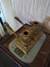 Paire de Bougeoirs en Bronze