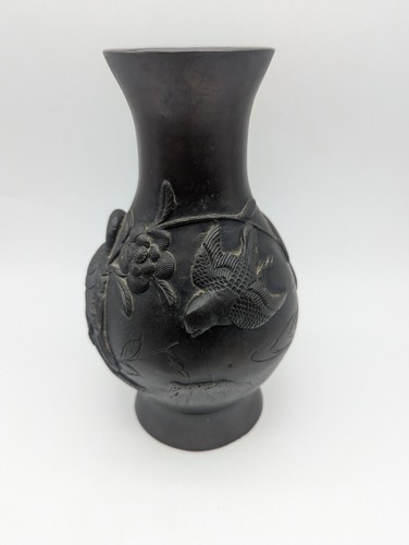 Vase bronze japonais - vase,